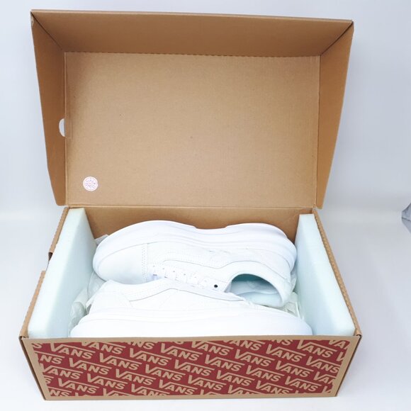 NWT Vans White Platform Sneakers Checkerboard White - Picture 12 of 12